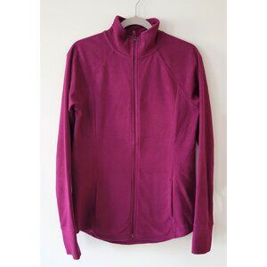 Old Navy Pink Full Zip Fleece Mock Neck Jacket For Women Size S TALL